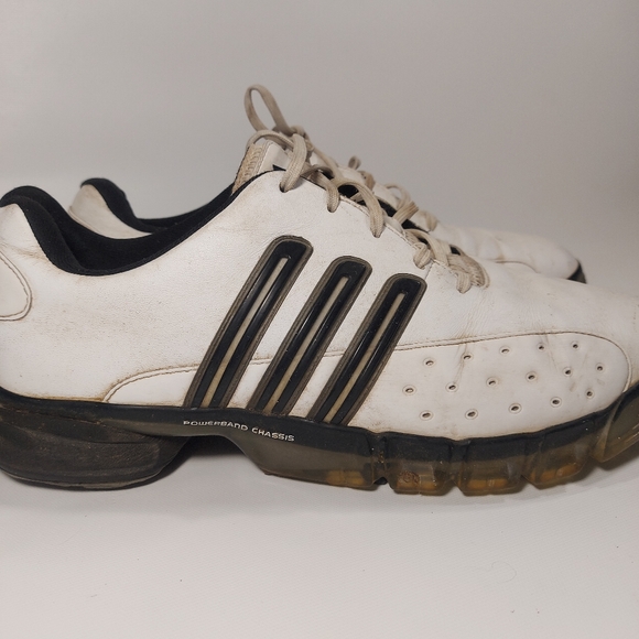 Adidas Powerband Chassis AdiPrene Black White Mens Golf Shoes Size 11.5 - Picture 2 of 12